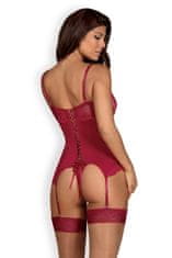 Obsessive Dámský korzet Rosalyne corset, červená, S/M