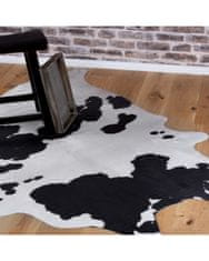 Obsession Kusový koberec Toledo 190 black white 155x190 tvar kožešiny
