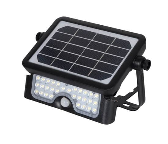 Immax Venkovní solární LED osvětlení CROAKER s čidlem 5W, černé