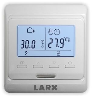 Tlačítkový termostat LARX ovládání regulace topení