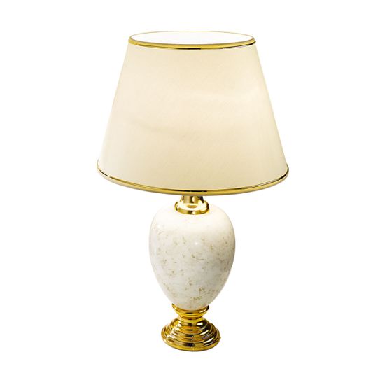Kolarz DAUPHIN stolní lampa béžová se zlatým dekorem, výška 86 cm