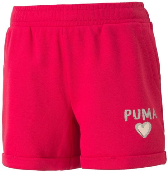 Puma dívčí kraťasy Alpha Shorts G Bright Rose