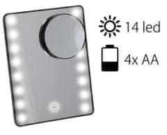 TimeLife Kosmetické zrcátko na líčení 16 LED tmavé - rozbaleno