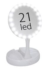 TimeLife Kosmetické zrcátko na líčení 21 LED skládací