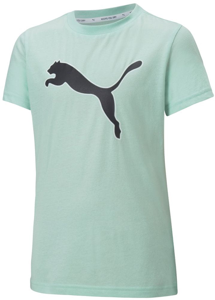 Puma dívčí tričko Modern Sports Logo Tee G Mist Green-puma 116 světle zelená