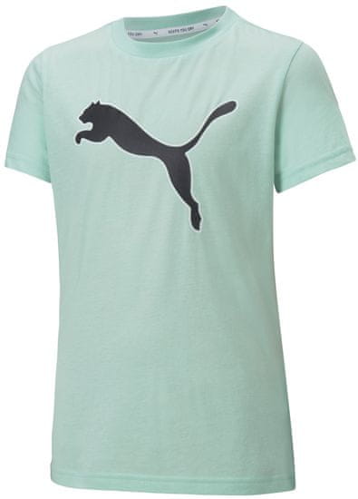 Puma dívčí tričko Modern Sports Logo Tee G Mist Green-puma