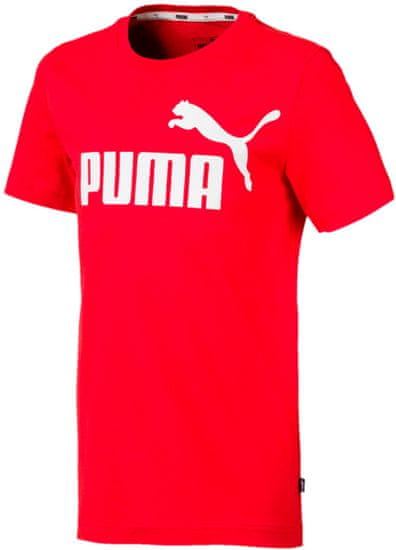 Puma chlapecké tričko ESS Logo Tee B High Risk Red