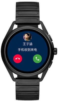 Chytré hodinky Armani Gen5 Matteo, bezkontaktní platby NFC Google Pay, reproduktor, mikrofon, hudební přehrávač, telefonování, volání, Spotify