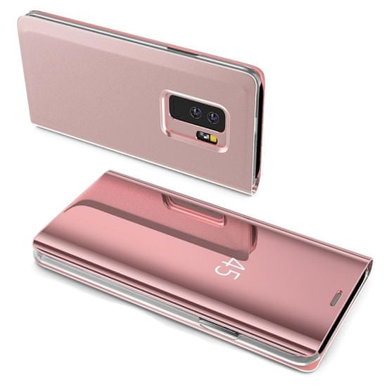 MG Clear View knižkové pouzdro pro Samsung Galaxy A40, růžové