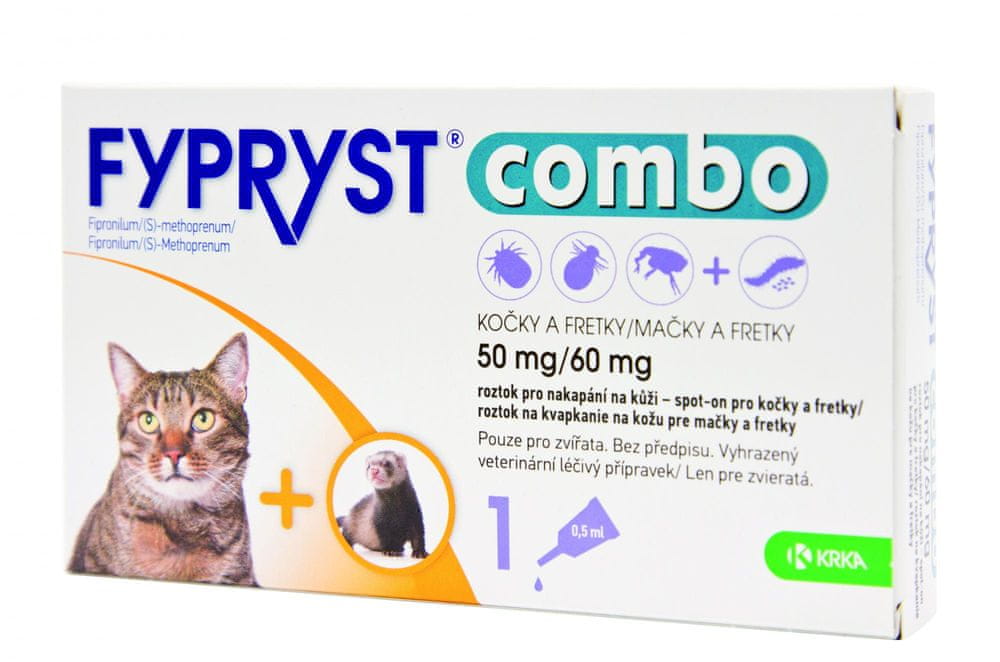 Levně Fypryst combo spot-on kočky a fretky 1x0,5 ml