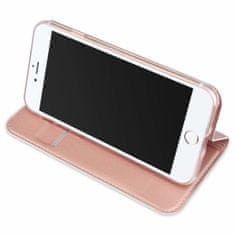 Dux Ducis Skin Pro knížkové kožené pouzdro na iPhone 7/8/SE 2020, růžové