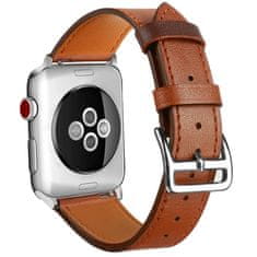 BStrap Leather Rome řemínek na Apple Watch 42/44/45mm, Brown