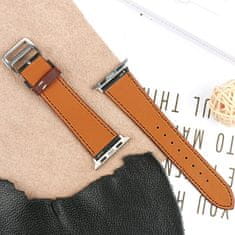 BStrap Leather Rome řemínek na Apple Watch 38/40/41mm, Brown