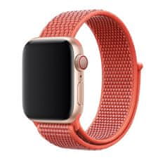 BStrap Nylon řemínek na Apple Watch 42/44/45mm, Coral Pink