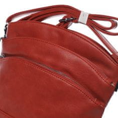 Romina & Co. Bags Praktická dámská crossbody se zipy Isidore červená