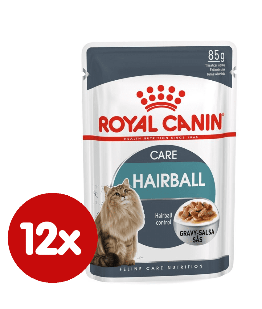 Royal Canin Hairball Care kapsičky v omáčce pro dlouhosrsté kočky 12x85 g
