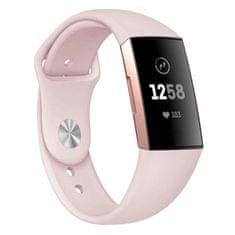 BStrap Silicone (Small) řemínek na Fitbit Charge 3 / 4, apricot