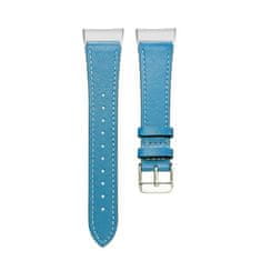 BStrap Leather Italy (Small) řemínek na Fitbit Charge 3 / 4, blue