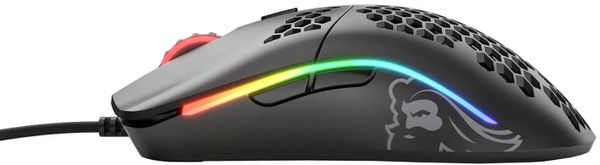 Herní myš Glorious Model O-, černá (GOM-BLACK) 6 tlačítek, makra, ergonomie, RGB podsvícení, 12 000 DPI, PixArt PMW3360