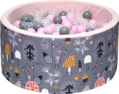iMex Toys 3430 Suchý bazén s míčky Mystery forest Pink