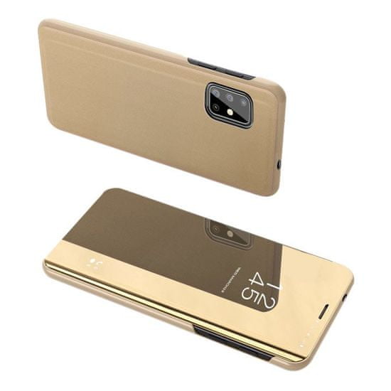 MG Clear View knižkové pouzdro na Samsung Galaxy S20, zlaté