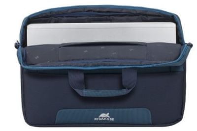 moderna 15.6 torba za laptop 777 7377-s vodootpornim materijalom, 2 pretinca za dokumente ili tablete, prednji džep za mobilni telefon s dvostrukim patentnim zatvaračem, podesivi uklonjivi reflektirajući elementi