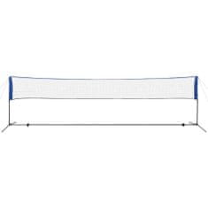 Vidaxl Badmintonová síť s košíčky, 600x155 cm
