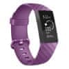 Silicone Diamond (Large) řemínek na Fitbit Charge 3 / 4, purple