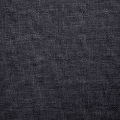 Greatstore Lavice 139,5 cm tmavě šedá polyester