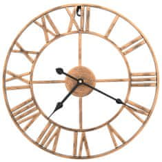 shumee Nástěnné hodiny kovové 40 cm zlaté