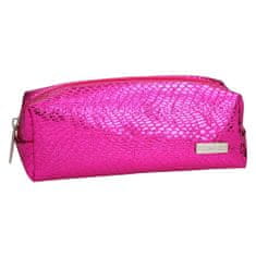 Top Model Kosmetická taška , Tmavě růžová, s hadím vzorem