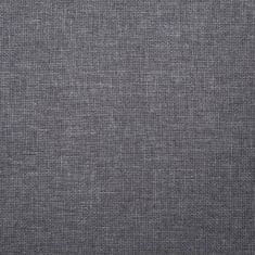 Greatstore Lavice 139,5 cm světle šedá polyester
