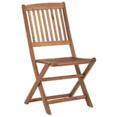 Petromila Skládací zahradní židle 2 ks masivní akáciové dřevo