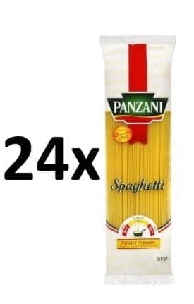 Panzani Spaghetti bezvaječné semolinové sušené těstoviny 24× 500g