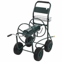shumee VidaXL vozík na zahradní hadici s 1/2" konektorem, 75 m, ocel