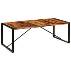 shumee Jídelní stůl 220 x 100 x 75 cm masivní sheeshamové dřevo