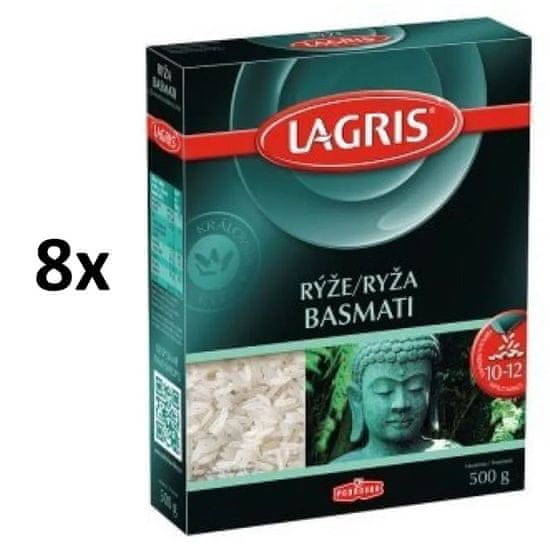 Lagris Rýže basmati dlouhozrnná 8× 500g