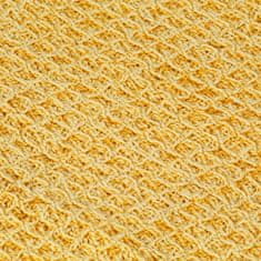 Greatstore Přehoz bavlna 125 x 150 cm hořčicově žlutý