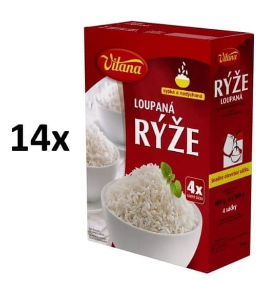 Vitana Rýže loupaná ve varných sáčcích 14× 400g (4×100g)