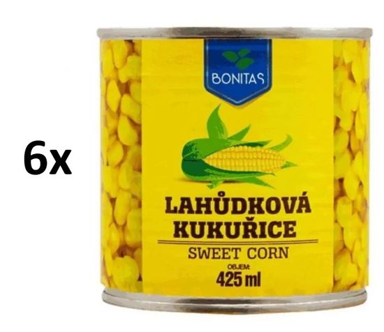 Bonitas Kukuřice lahůdková 6× 425ml