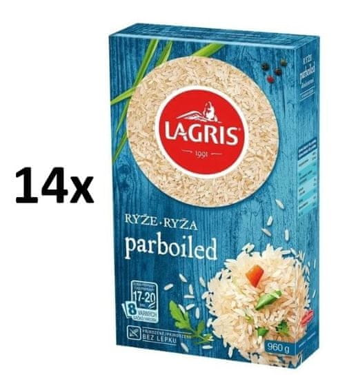 Lagris Rýže parboiled 8 varných sáčků 960 g × 14