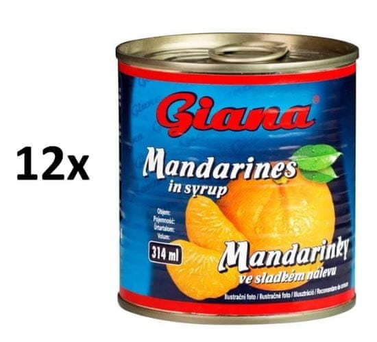 Giana Mandarinky 12× 314 ml