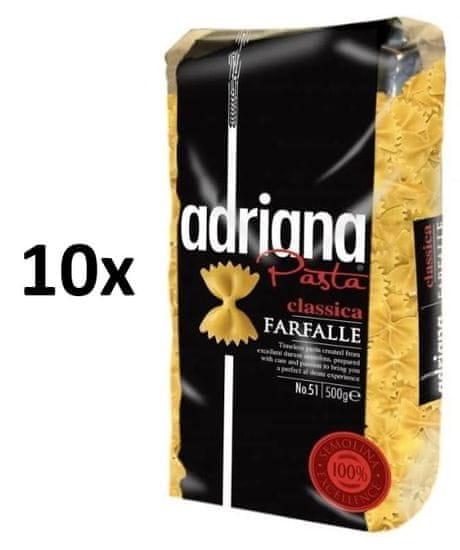Adriana Farfalle těstoviny semolinové sušené 10× 500 g