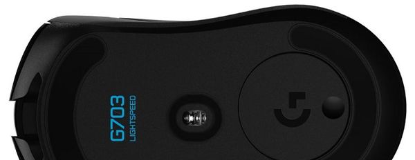 Herní myš Logitech G703 Lightspeed Hero, černá (910-005640) Lightspeed kabelová 16 000 DPI programovatelná tlačítka