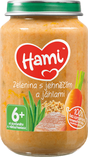 Hami Zelenina s jehněčím a jáhlami - 6 x 200g