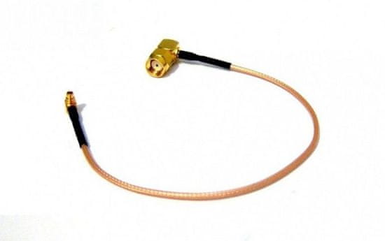 W-STAR W-star Pigtail MMCX - RSMA/M úhlový 90°, délka 23cm, kabel typu RG176, WSPMMCX90