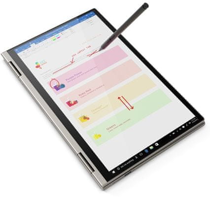 Konvertibilní hybridní notebook ultrabook 2v1 Lenovo Yoga C740-15IML (81TD0058CK), 2v1, tablet, notebook, design, konvertibilní