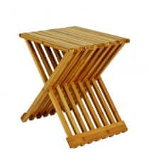 Mørtens Furniture Skládací stolek Cliff, 44 cm, bambus