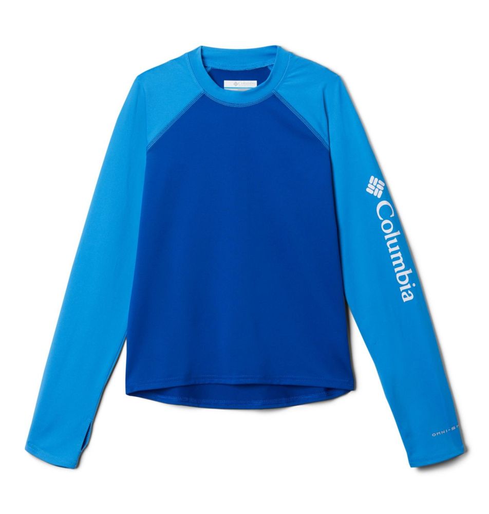 Columbia chlapecké tričko Columbia Sandy Shores s faktorem UPF 50 152 modrá