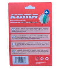 KOMA NK02 - Certifikované náhradní hlavice k elektrickým zubním kartáčkům HX6014, 4ks